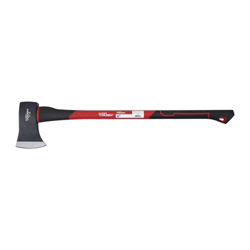 Hyper Tough 3.5 lb Single Bit Axe with Red & Black Double Injection Fiberglass 34" Handle EasyOptionXY LLC