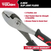 Hyper Tough 8-inch Slip Joint Pliers with Ergonomic Comfort Grips, Black, 5174V EasyOptionXY LLC