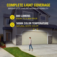 Hyper Tough Pathway & Security Light, Dusk to Dawn, Motion Sensor, Black, 120 Degree, 800 Lumens, Solar EasyOptionXY LLC