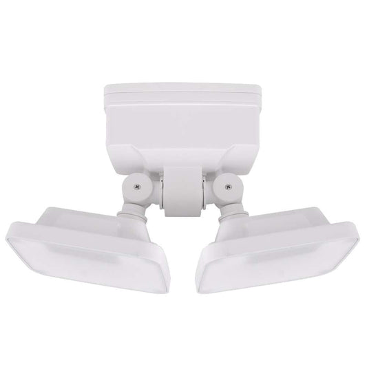 Hyper Tough Battery-Operated 600 Lumen Dual Head LED Security Light 103-Degree Beam Spread