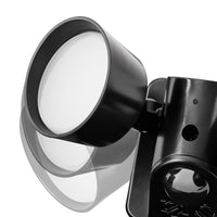 Hyper Tough 2-Head LED Direct Wire Motion Sensing Outdoor Security Light, Black, 120 degree, 2500 Lumens, 120V EasyOptionXY LLC