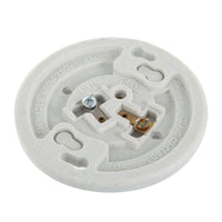 Hyper Tough White Base Porcelain Light Bulb Socket TD35078G, 2.25 in Assembled Product Height, 1-PC EasyOptionXY LLC