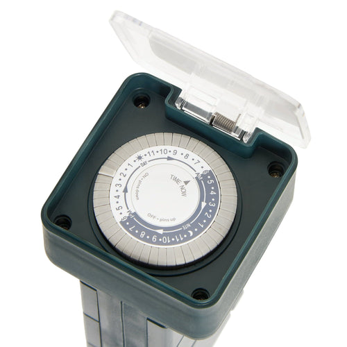 Hyper Tough Six Outlet 3-Prong Grounded Stake Timer, 10.3 Inches Tall EasyOptionXY LLC