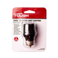 Hyper Tough Indoor/Outdoor Dusk to Dawn 100 Watt Bulb Light Control, Black (1-Pack) EasyOptionXY LLC