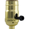 Hyper Tough 3-Way Lamp Socket, Brass Finish, 52213, 1 piece EasyOptionXY LLC