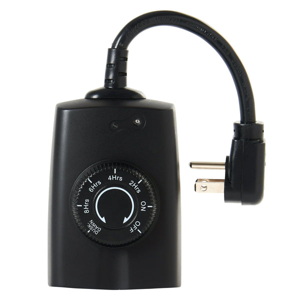 Hyper Tough, Outdoor Grounded Photocell, Dusk to Dawn Timer, Double Outlet EasyOptionXY LLC