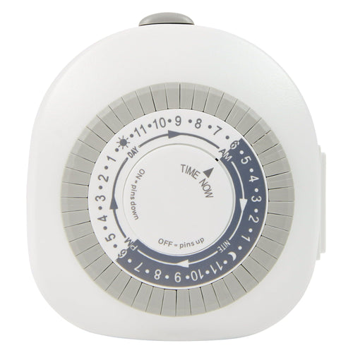 Hyper Tough, Indoor Analog Timer, Single Grounded Outlet EasyOptionXY LLC