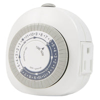 Hyper Tough, Indoor Analog Timer, Single Grounded Outlet EasyOptionXY LLC