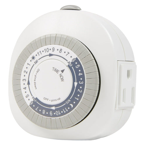 Hyper Tough, Indoor Analog Timer, Single Grounded Outlet EasyOptionXY LLC