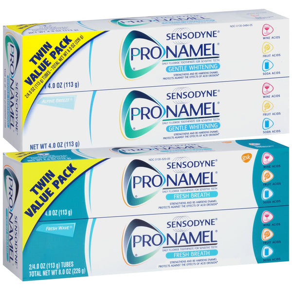 Sensodyne Pronamel Toothpaste Double Twin Pack Value Bundle EasyOptionXY LLC