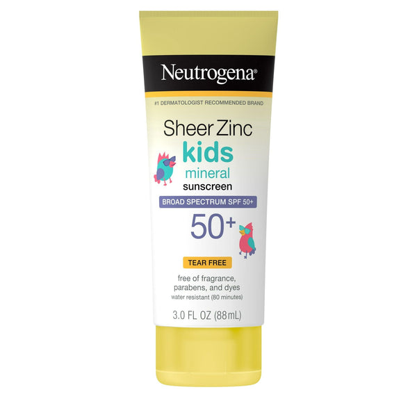 Neutrogena Sheer Zinc Kids Mineral Sunscreen Lotion SPF 50+, 3 fl. oz EasyOptionXY LLC