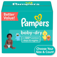 Pampers Baby-Dry Extra Protection Diapers Enormous Packs Size 2, 186 Count EasyOptionXY LLC