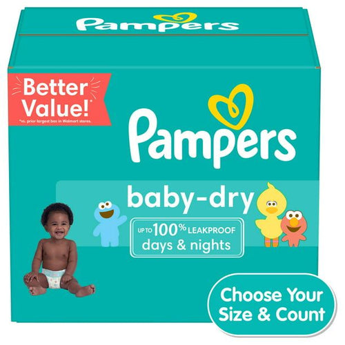 Pampers Baby-Dry Extra Protection Diapers Enormous Packs Size 2, 186 Count EasyOptionXY LLC