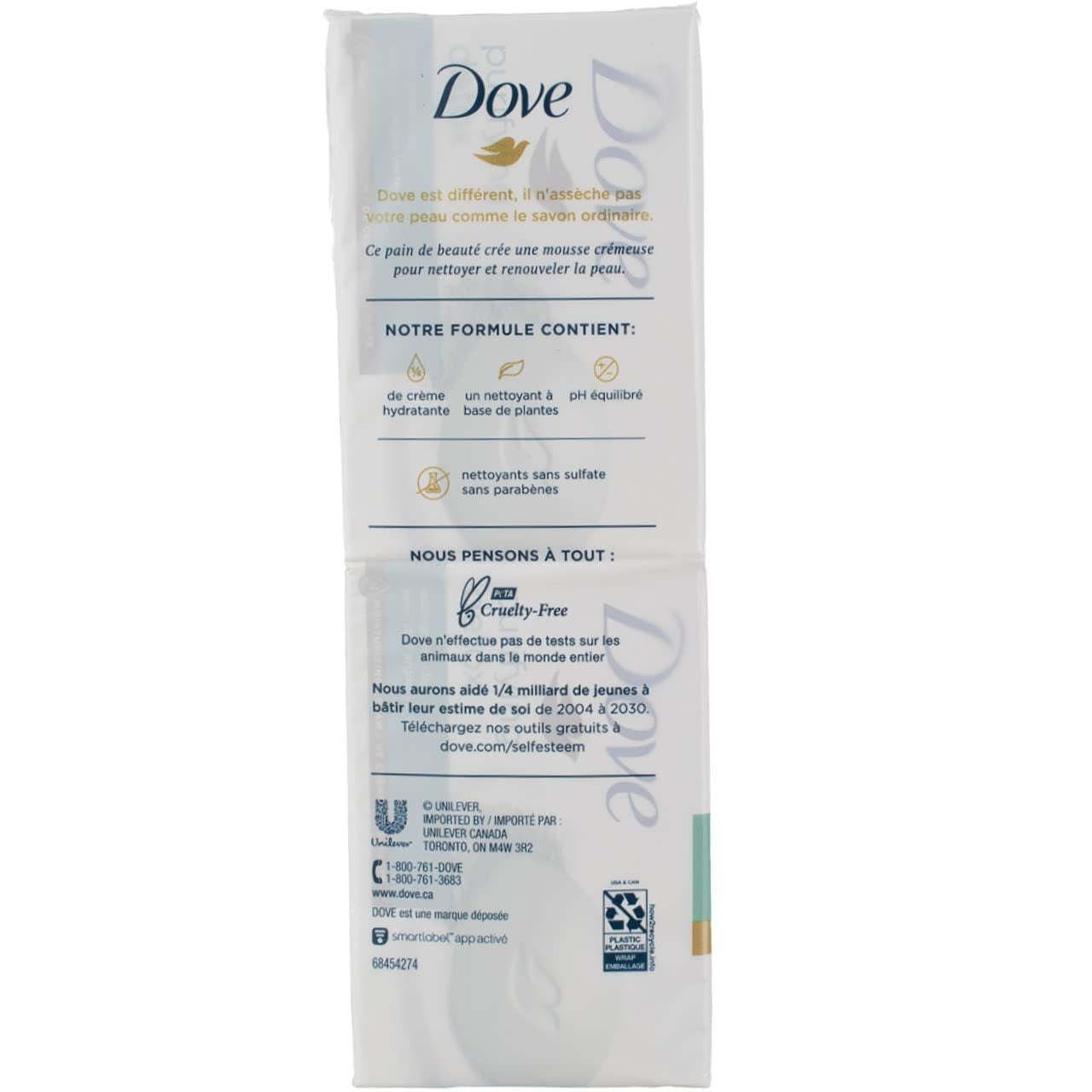 Dove Purifying Detox Moisturizing Beauty Bar Soap, Green Clay, 3.75 oz, 6 Ct
