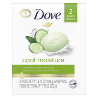 Dove Skin Care Beauty Bar Cucumber and Green Tea 3.75 oz, 2 Bars EasyOptionXY LLC