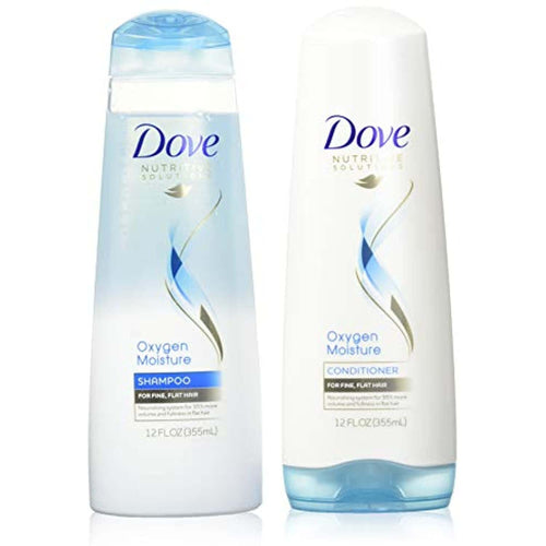Dove Advanced Hair Series Oxygen Moisture, Shampoo And Conditioner Set, 12 Ounce Each EasyOptionXY LLC