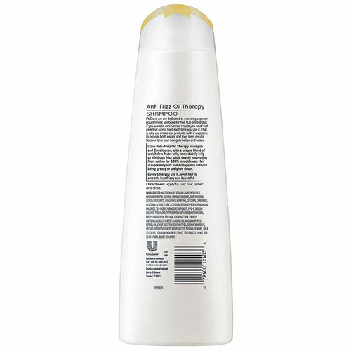 Dove Nutritive Solutions Anti Frizz Shampoo Oil Therapy with Nutri-Oils 12 oz EasyOptionXY LLC