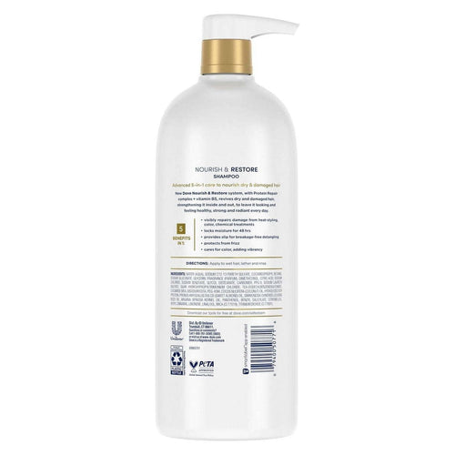 Dove Nourish and Restore 5-in-1 Shampoo (33.8 Fluid Ounce) EasyOptionXY LLC