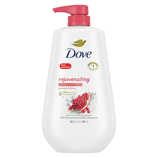 Dove Rejuvenating Long Lasting Gentle Women's Body Wash, Pomegranate and Hibiscus, 30.6 fl oz EasyOptionXY LLC