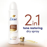 Dove Even Tone Women's Antiperspirant Dry Spray Shea Butter & Vanilla, 3.8 oz EasyOptionXY LLC