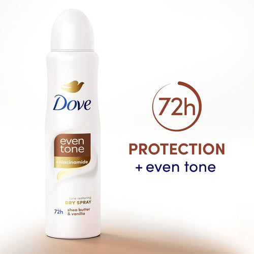 Dove Even Tone Women's Antiperspirant Dry Spray Shea Butter & Vanilla, 3.8 oz EasyOptionXY LLC