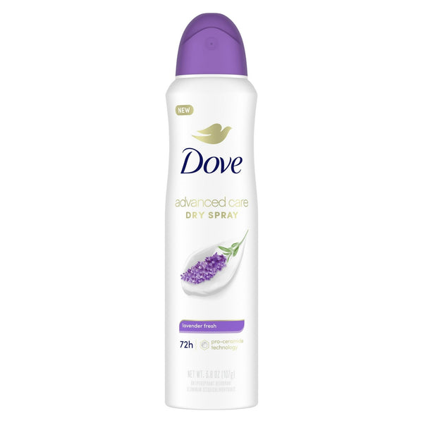 Dove Advanced Care Long Lasting Women's Antiperspirant Deodorant Dry Spray, Lavender Fresh, 3.8 oz EasyOptionXY LLC