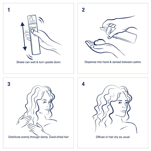 Dove Style+Care Curls Defining Hair Styling Mousse, 7 oz EasyOptionXY LLC