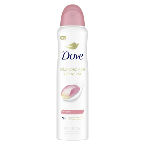 Dove Advanced Care Long Lasting Women's Antiperspirant Deodorant Dry Spray, Rose Petals, 3.8 oz EasyOptionXY LLC