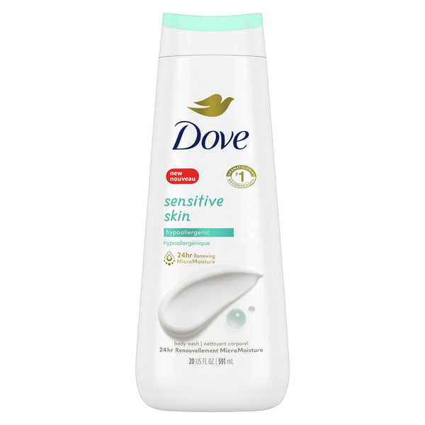 Dove Sensitive Skin Women's Body Wash Hypoallergenic Moisturizing Skin Cleanser, 20 oz EasyOptionXY LLC