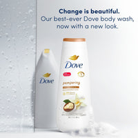 Dove Pampering Gentle Women's Body Wash All Skin Type, Shea Butter & Vanilla, 20 fl oz Twin Pack EasyOptionXY LLC