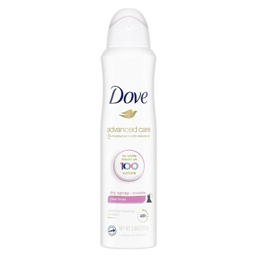Dove Advanced Care Long Lasting Women's Antiperspirant Deodorant Dry Spray, Clear Finish, 3.8 oz EasyOptionXY LLC
