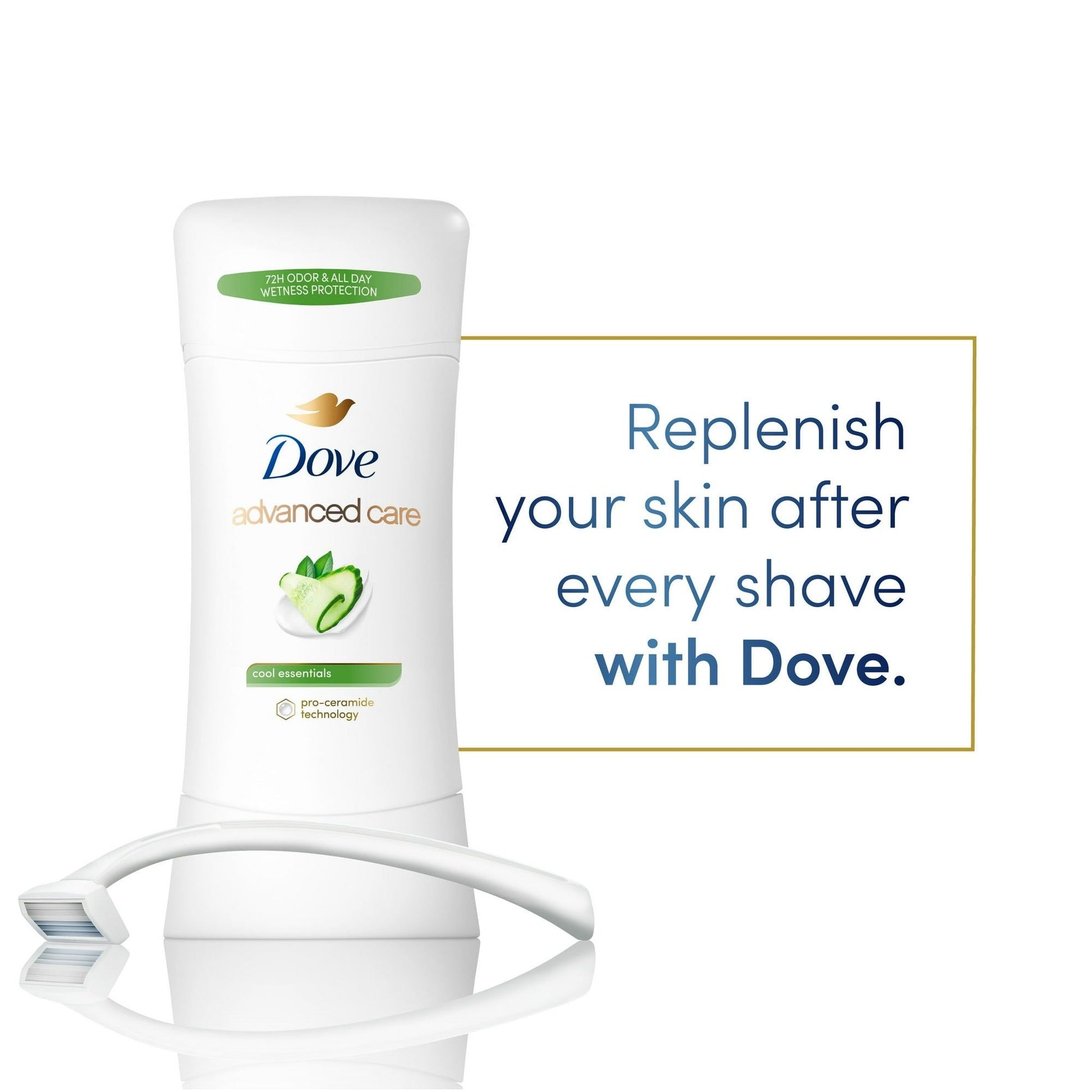 Dove Advanced Care Long Lasting Women's Antiperspirant Deodorant Stick, Cool Essentials, 2.6 oz EasyOptionXY LLC
