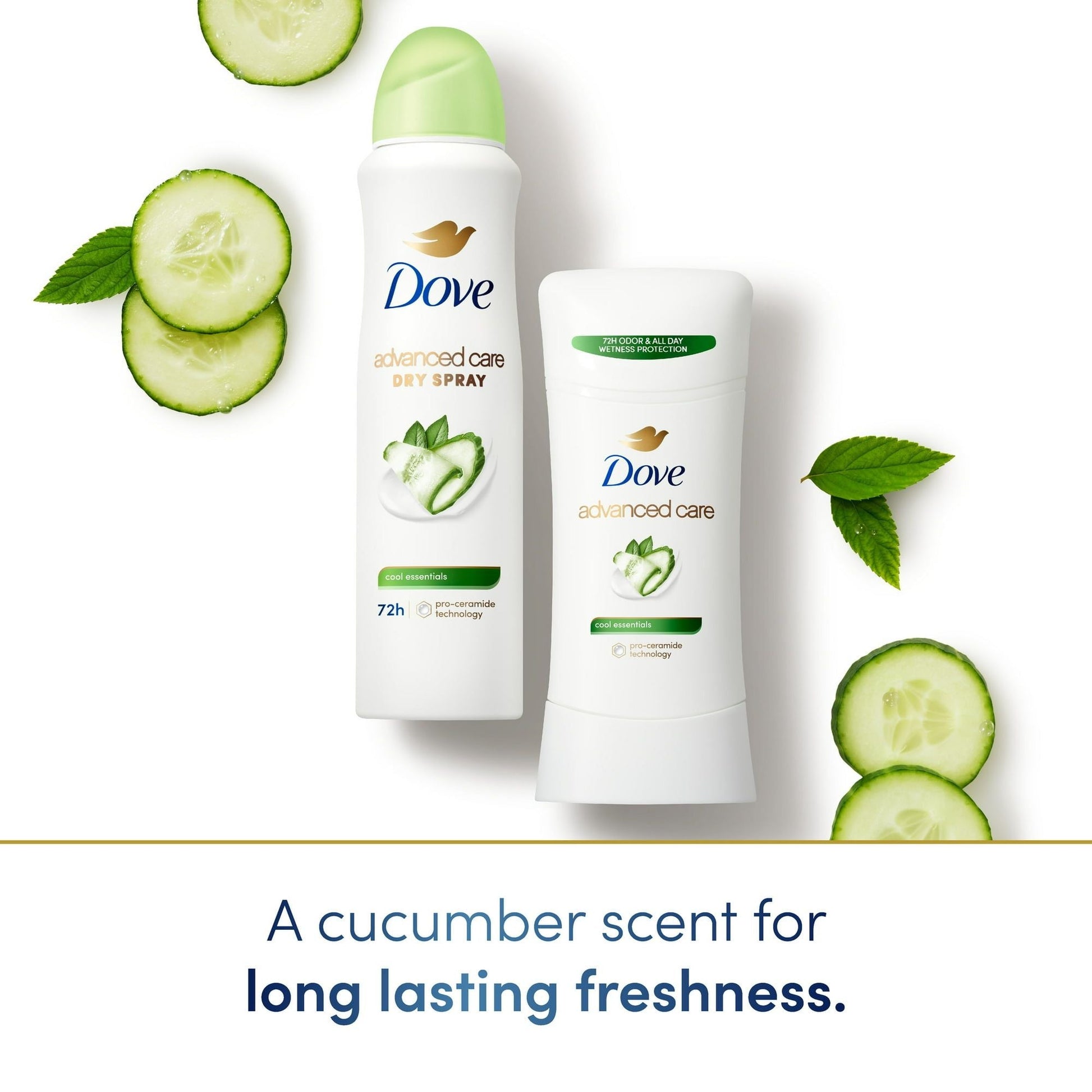 Dove Advanced Care Long Lasting Women's Antiperspirant Deodorant Stick, Cool Essentials, 2.6 oz EasyOptionXY LLC
