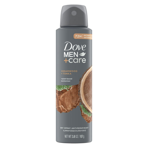 Dove Men+Care Antiperspirant Deodorant Dry Spray, Cedarwood and Tonka, 3.8 oz EasyOptionXY LLC