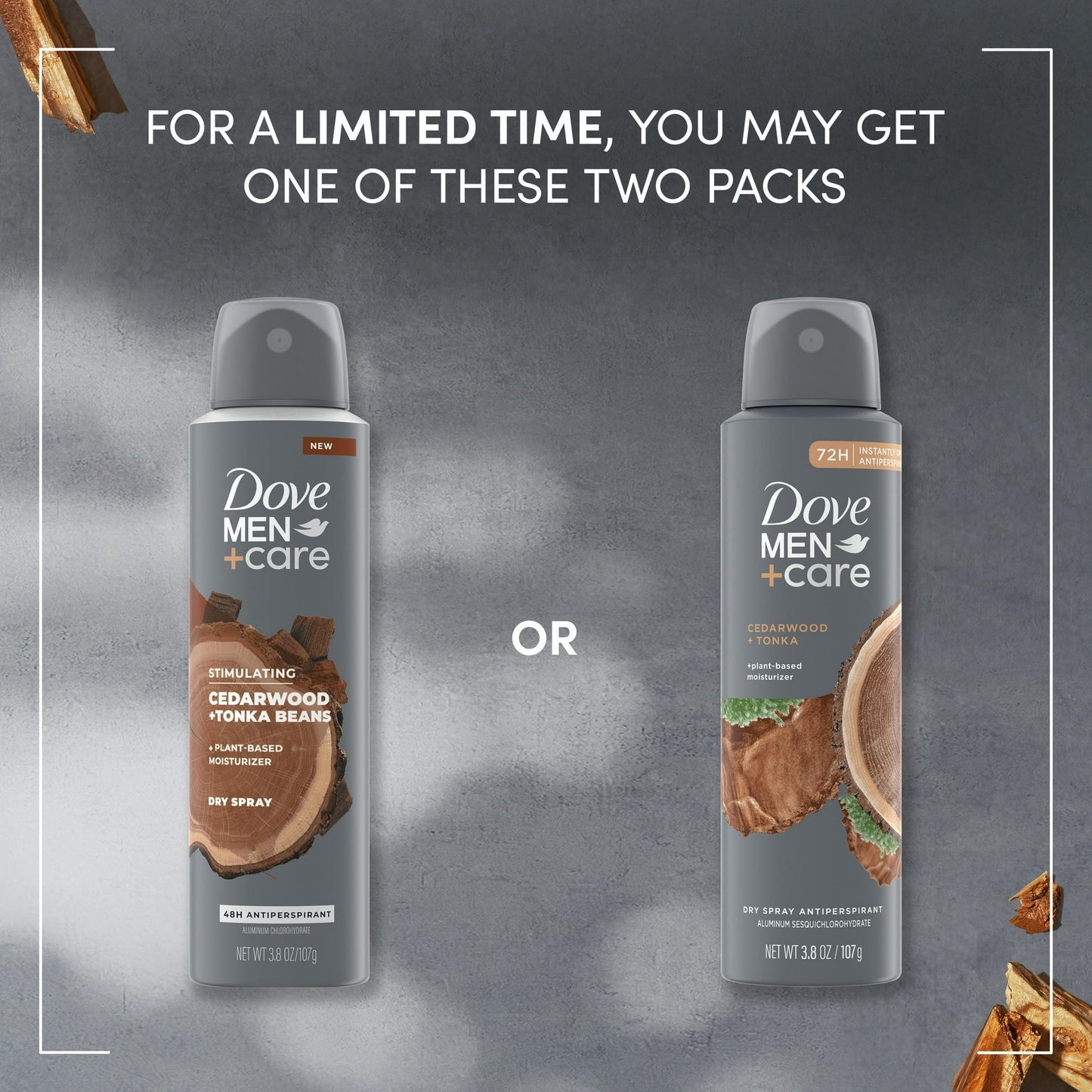 Dove Men+Care Antiperspirant Deodorant Dry Spray, Cedarwood and Tonka, 3.8 oz EasyOptionXY LLC
