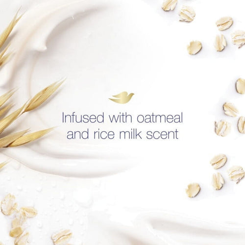 Dove Calming Gentle Beauty Bar Soap, Oatmeal and Rice Milk All Skin Type, 3.75 oz (4 Bars) EasyOptionXY LLC