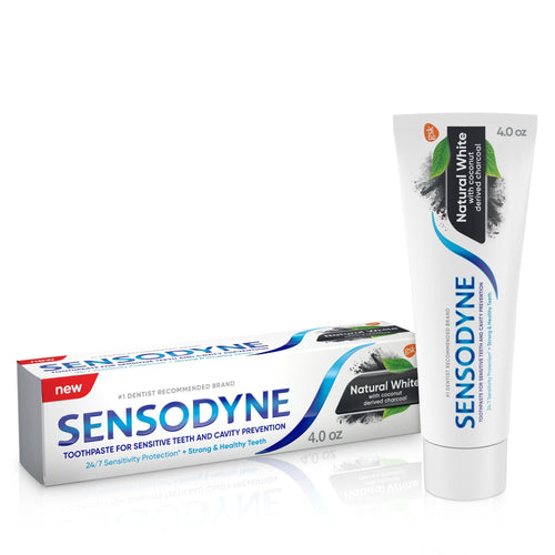 Sensodyne Natural Whitening Charcoal Sensitive Toothpaste; 4 oz EasyOptionXY LLC