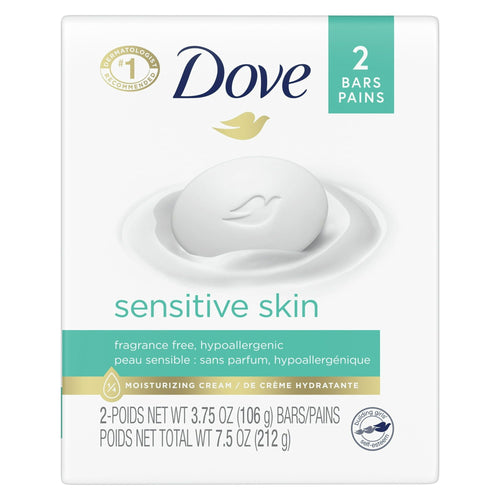 Dove Moisturizing Beauty Bar Sensitive Skin, 3.75 oz, 2 Bars EasyOptionXY LLC