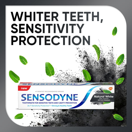 Sensodyne Natural Whitening Charcoal Sensitive Toothpaste; 4 oz EasyOptionXY LLC