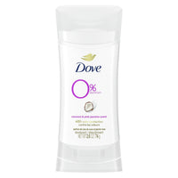 Dove 0% Aluminum Women's Deodorant Stick, Coconut and Pink Jasmine, 2.6 oz EasyOptionXY LLC