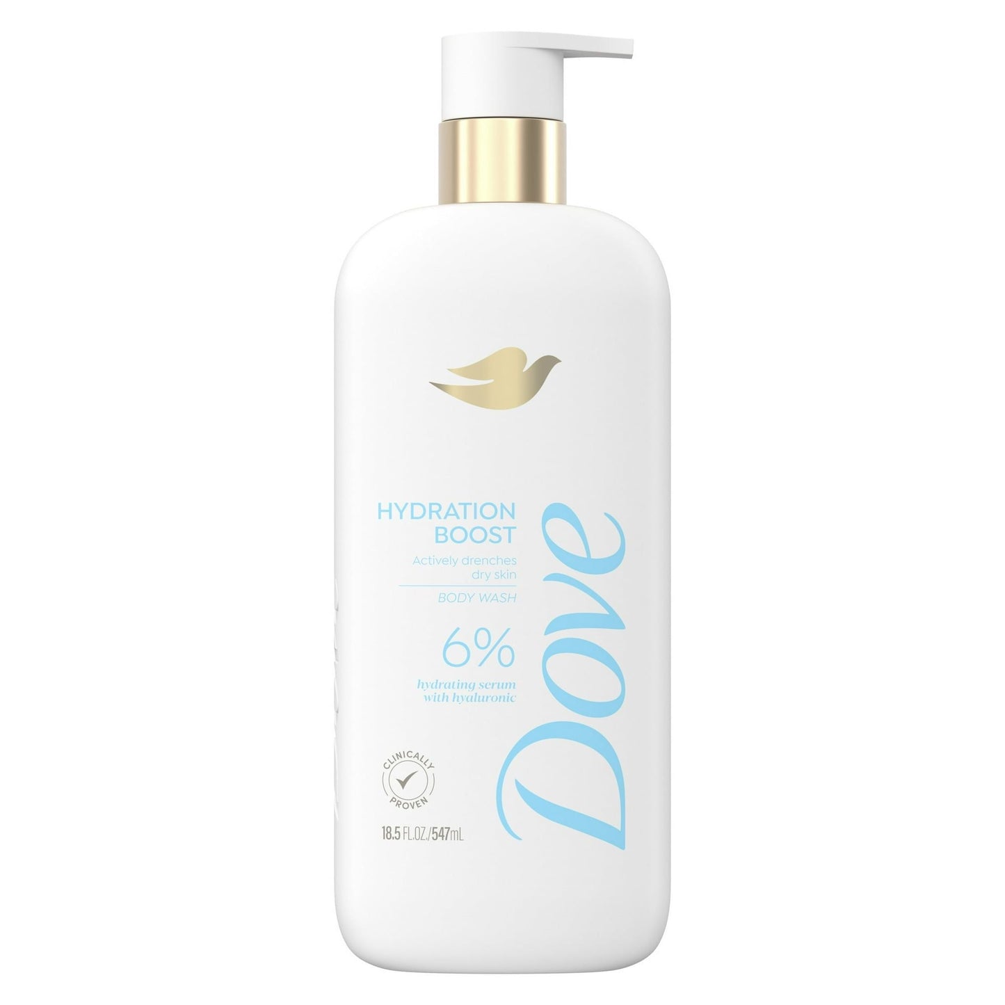 Dove Hydration Boost Body Wash 6% Hydration Serum with Hyaluronic Acid All Skin Type, 18.5 oz EasyOptionXY LLC