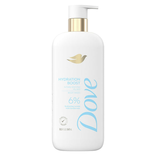 Dove Hydration Boost Body Wash 6% Hydration Serum with Hyaluronic Acid All Skin Type, 18.5 oz EasyOptionXY LLC