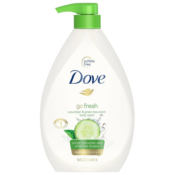 Dove Refreshing Gentle Women's Body Wash All Skin Type, Cucumber & Green Tea, 30.6 fl oz EasyOptionXY LLC
