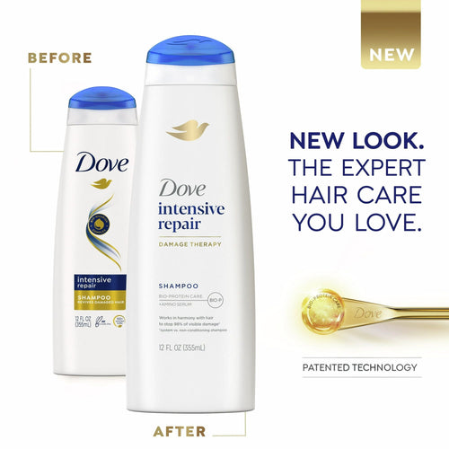 Dove Nourishing Intensive Repair Daily Shampoo for Damaged Hair with Bio-Protein Care, 12 oz EasyOptionXY LLC