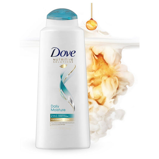Dove Daily Moisture Nourishing 2-in-1 Shampoo and Conditioner, 20.4 fl oz EasyOptionXY LLC