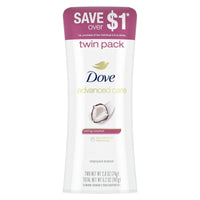 Dove Advanced Care Long Lasting Women's Antiperspirant Deodorant Stick Coconut, 2.6 oz Twin Pack EasyOptionXY LLC