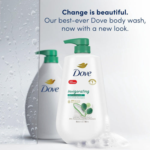Dove Invigorating Long Lasting Gentle Women's Body Wash Aloe & Eucalyptus All Skin Type, 30.6 fl oz EasyOptionXY LLC