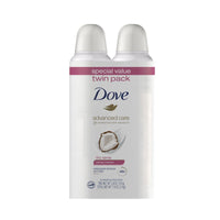 Dove Advanced Care Women's Antiperspirant Deodorant Dry Spray Twin Pack, Caring Coconut, 3.8 oz EasyOptionXY LLC
