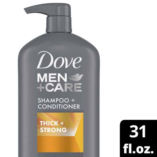 Dove Men+Care Thick & Strong Thickening 2-in-1 Shampoo and Conditioner, 31 fl oz EasyOptionXY LLC