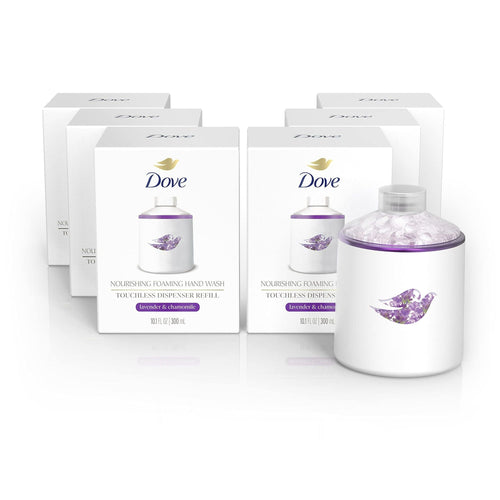 D ove Nourishing Foaming Hand Wash Touchless Dispenser Refill Lavender And Chamomile Moisturizing Hand Wash For Lasting Nourishment 10.1 Oz 6-Pack EasyOptionXY LLC